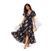 Women's Polka Dot Tiered Ruffle Cami Top